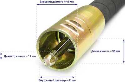 Гибкий вал с вибронаконечником ТСС ВВН 3/50ДУ (дл.3000 мм; диам. 50мм) Глубинные Вибраторы фото, изображение